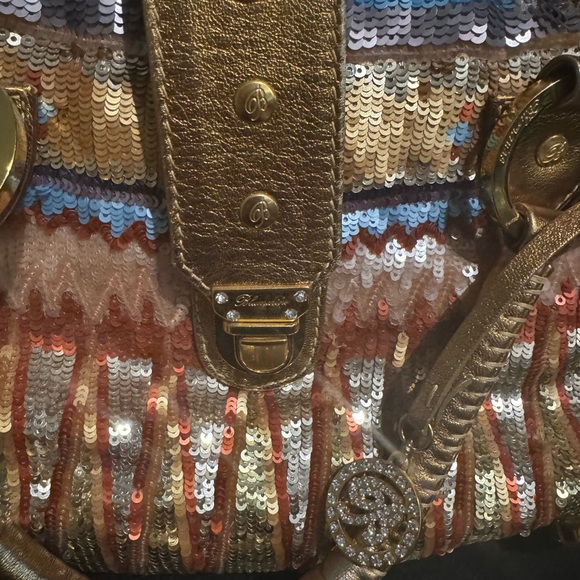 Blumarine sequin one of a kind hand bag - Picture 4 of 5